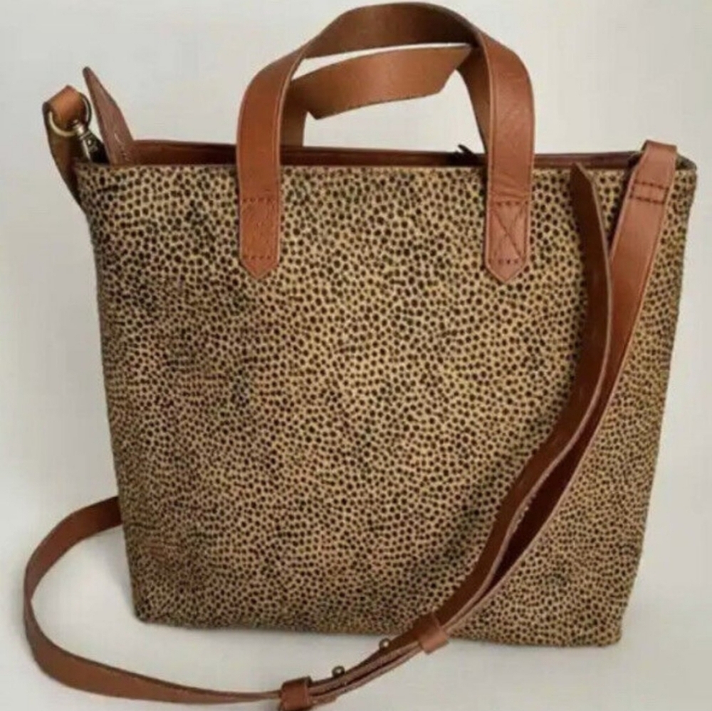 Madewell Crossbody Bag Transport Spotted Calf Hair Leather